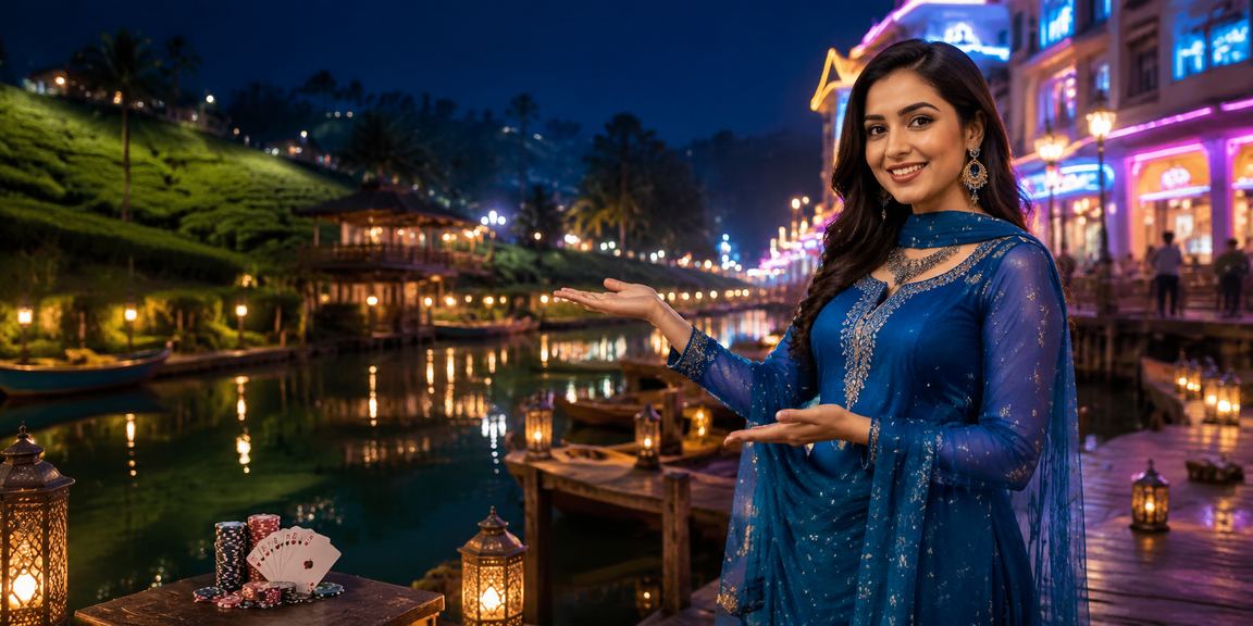সিলেটে সালোয়ার কামিজ পরে তিন পাত্তি গেমে হাই রোলার হিসেবে খেলছেন একজন নারী খেলোয়াড়